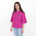 Футболка женская, цвет фуксия, размер 50 - фото 41452861