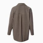 Рубашка женская, цвет бежевый/чёрный, размер 50 - фото 59347921