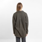 Рубашка женская, цвет бежевый/чёрный, размер 50 - фото 59347917