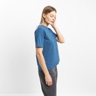 Футболка женская, цвет тёмно-синий, размер 48 - фото 57971749