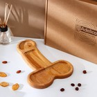 Блюдо деревянное для подачи «XL», в подарочной коробке, береза, 32.5×20×1.7 см - Фото 2