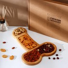 Блюдо для подачи Adelica (XXL), в подарочной коробке, дерево береза, 38×24.5×1.7 см - Фото 1