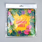 Тарелка одноразовая бумажная квадратная "Тропики",21 см (комплект 10 шт) - фото 23297087