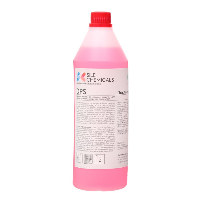 Профессиональное моющее средство DPS для послестроительных работ, 1л - Фото 1