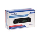Приставка для цифрового ТВ BarTon TH-563, FullHD, DVB-T2, HDMI, USB, чёрная - фото 6816761