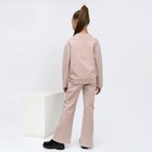 Костюм для девочки (джемпер, брюки), цвет бежевый, рост 128-134 см - фото 33488088