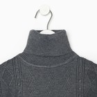 Свитер для мальчика, цвет светло-серый, рост 128-134 см - фото 33488174