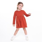 Платье для девочки, цвет терракотовый, рост 104-110 см - Фото 4