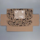 Коробка подарочная сборная с окном, упаковка, «Лучше всех», бурый ,27х10х21 см - Фото 5