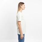 Футболка женская принт "OPTIMIST", цвет молочный, размер 50 - фото 25273744