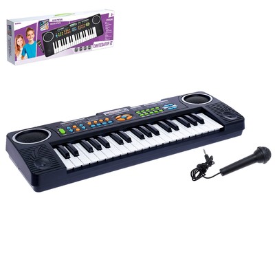 УЦЕНКА Синтезатор «Супер музыкант-2»: FM-радио, 37 клавиш, микрофоном и блоком питания