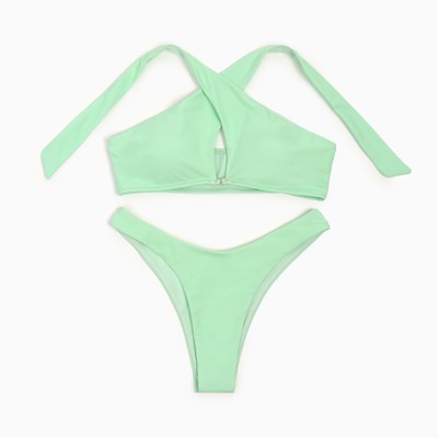 Купальник женский раздельный MINAKU цвет ментоловый, размер 44