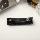 Заколка-автомат для волос "Крисия" прямой, 8 см, чёрный (комплект 5 шт) - фото 60811711