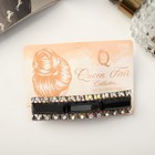 Заколка-автомат для волос "Грейс" прямой люкс, 9 см, серебро - фото 22032922