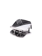 Крабик для волос «Пелагея», геометрия, 2.5 см, серебро (3 шт) - фото 809225008