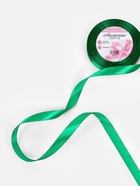 Лента атласная, 12 мм, 23±1 м, насыщенно-зелёная №С1123 - Фото 2