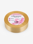 Лента атласная, 25 мм, 23±1 м, мягкий жёлтый №101 - Фото 4