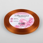 Лента атласная, 6 мм × 23 ± 1 м, цвет карамельный №161 - Фото 2