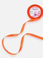 Лента атласная, 12 мм, 23±1 м, насыщенно-оранжевая №144 - Фото 2