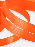 Лента атласная, 12 мм, 23±1 м, насыщенно-оранжевая №144 - Фото 6