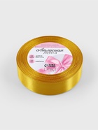 Лента атласная, 25 мм, 23±1 м, горчичная №М209 - Фото 5