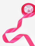 Лента атласная, 25 мм, 23±1 м, ярко-розовая №190 - Фото 2