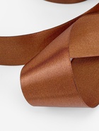 Лента атласная, 40 мм, 23±1 м, коричневая №142 - Фото 3