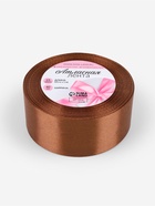 Лента атласная, 40 мм, 23±1 м, коричневая №142 - Фото 5