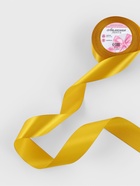 Лента атласная, 40 мм, 23±1 м, горчичная №М209 - Фото 1