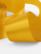 Лента атласная, 40 мм, 23±1 м, горчичная №М209 - Фото 3