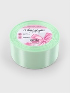 Лента атласная, 40 мм, 23±1 м, нежно-зелёная №50 - Фото 5