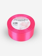 Лента атласная, 40 мм, 23±1 м, ярко-розовая №190 - Фото 5