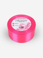 Лента атласная, 40 мм, 23±1 м, ярко-розовая №190 - Фото 6