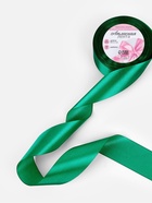 Лента атласная, 40 мм, 23±1 м, насыщенно-зелёная №С1123 - Фото 2