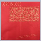 Пленка для цветов матовая, "Любовь и розы", 57х57см, красный - Фото 3