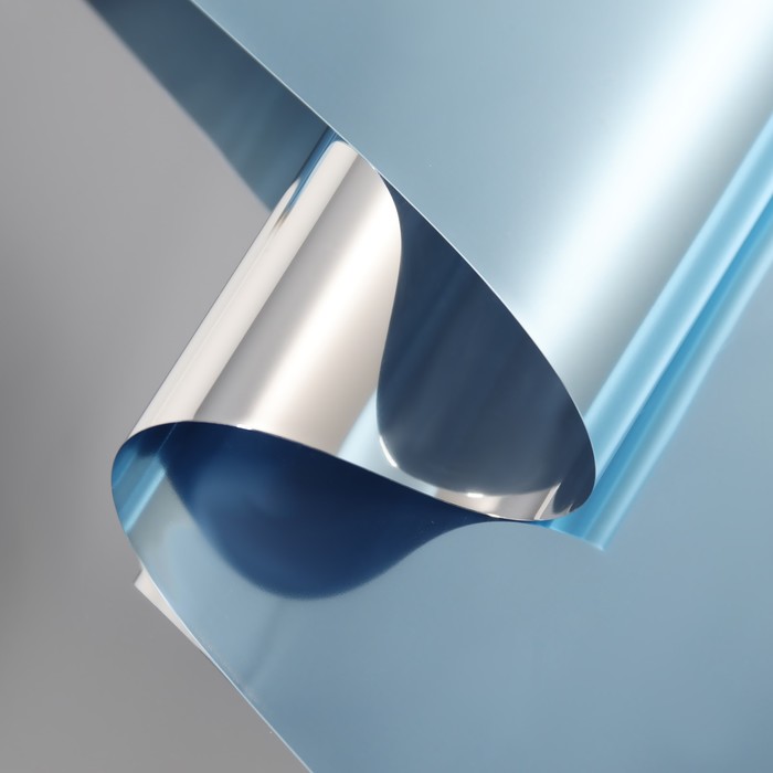 Пленка для цветов,«Металлик», 0.57×10 м, голубой - Фото 1