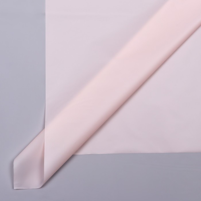 Пленка для цветов матовая,"Тишью", 20 микрон, 58х58см, розовый - Фото 1