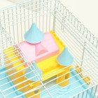 Клетка для грызунов "Пижон" с замком, 31 х 24 х 27 см, голубая - Фото 8