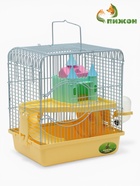 Клетка для грызунов «Пижон», 27×21×31 см, укомплектованная, с замком, жёлтая - Фото 12