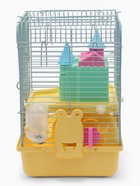 Клетка для грызунов «Пижон», 27×21×31 см, укомплектованная, с замком, жёлтая - Фото 14