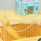 Клетка для грызунов "Пижон", укомплектованная с замком, 27 х 21 х 31 см, жёлтая - Фото 3