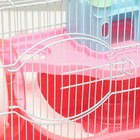 Клетка для грызунов "Пижон", укомплектованная с замком, 37 х 27 х 30 см, розовая - Фото 3