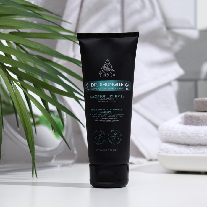 Кремя-бальзам против трещин на ступнях VOARA доктор шунгит, 75 мл 33269