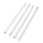 Роликовые направляющие ТУНДРА, L=550 мм, толщина 0.8 мм, белые, 2 шт. - Фото 1