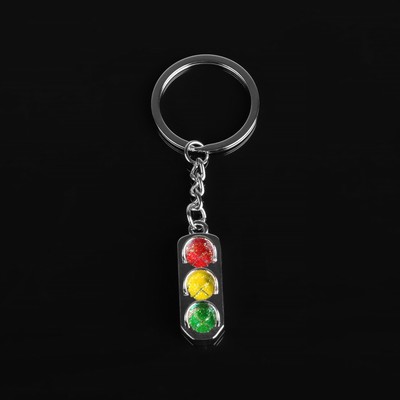 Брелок для автомобильных ключей Cartage, металл, светофор