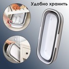 Ведро для уборки складное, 17 л, 55×25×20 см, цвет серый - Фото 3