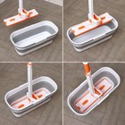 Ведро для уборки складное, 17 л, 55×25×20 см, цвет серый - Фото 4