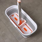 Ведро для уборки складное, 17 л, 55×25×20 см, цвет серый - Фото 6