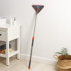 Щётка для окон Raccoon, фигурная, телескопическая стальная ручка 80(125) см, водосгон силикон 26 см, насадка из микрофибры 26×17.5 см - Фото 7