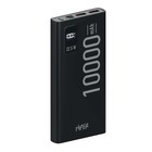 Внешний аккумулятор Hiper EP 10000, 10000 мАч, 3A, 2 USB, QC, PD, дисплей, черный - фото 319283415